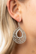 Load image into Gallery viewer, Paparazzi Airy Applique - White Earrings
