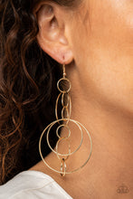 Load image into Gallery viewer, Paparazzi Running Circles Around You - Gold Earring
