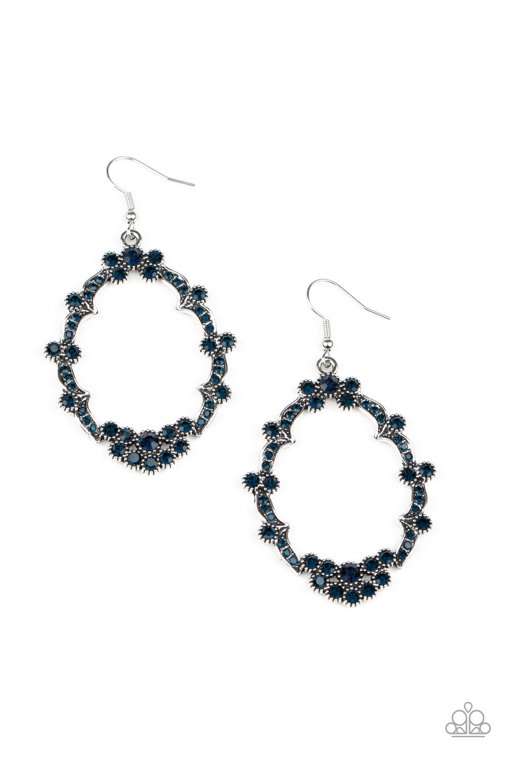 Paparazzi Sparkly Status - Blue Earrings