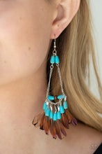 Load image into Gallery viewer, Paparazzi Haute Hawk - Blue Earrings
