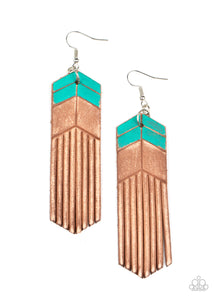 Paparazzi Desert Trails - Blue Earring