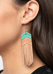 Paparazzi Desert Trails - Blue Earring