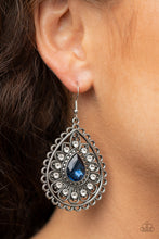 Load image into Gallery viewer, Paparazzi Eat, Drink, and BEAM Merry - Blue Earrings
