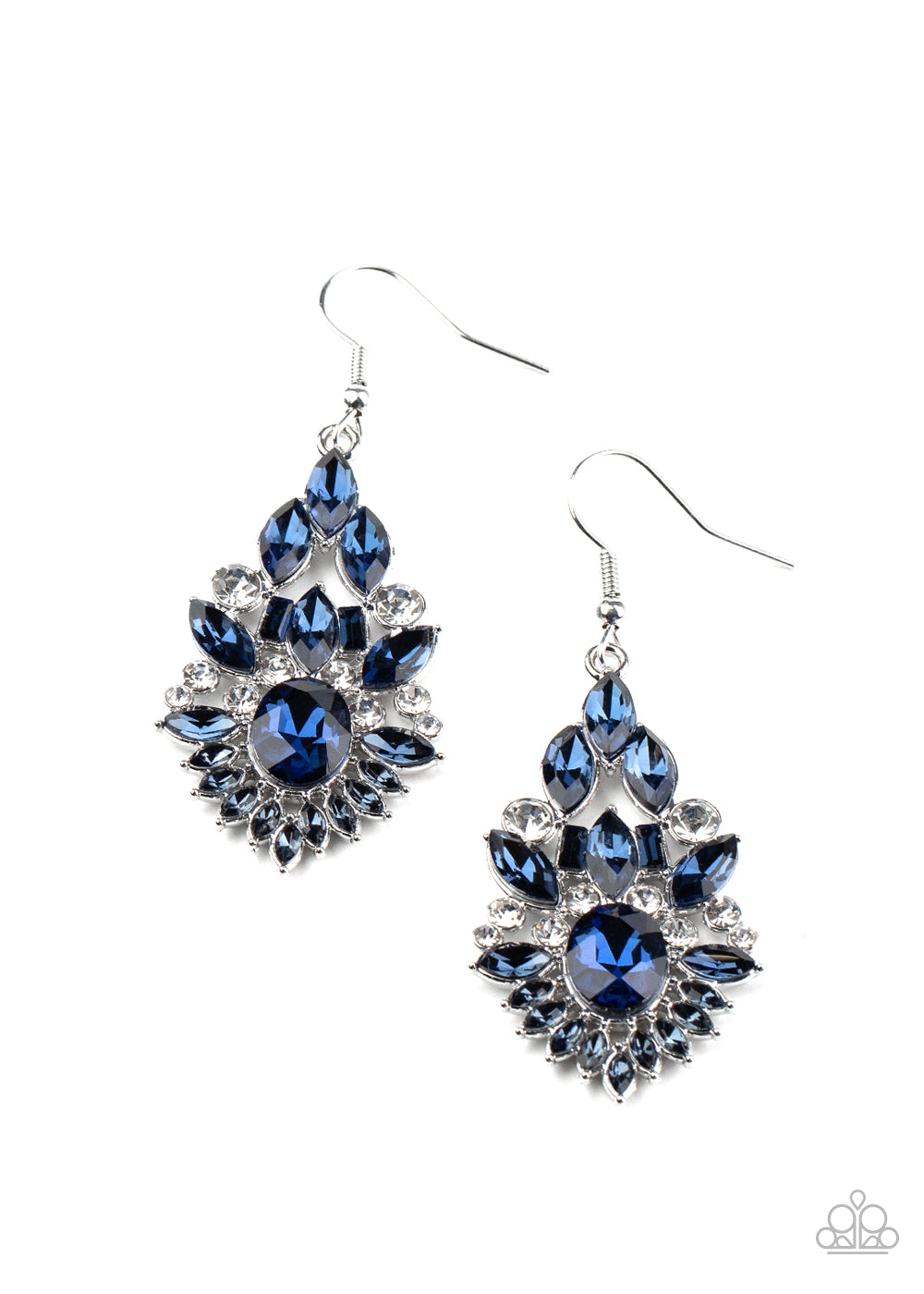 Paparazzi Ice Castle Couture - Blue Earrings