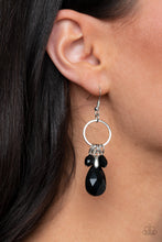 Load image into Gallery viewer, Paparazzi Unapologetic Glow - Black Earring

