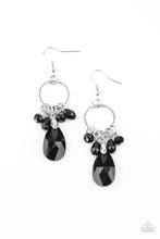 Load image into Gallery viewer, Paparazzi Unapologetic Glow - Black Earring
