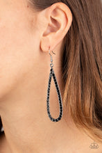 Load image into Gallery viewer, Paparazzi Glitzy Goals - Black Earring
