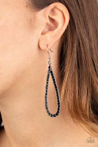 Paparazzi Glitzy Goals - Black Earring