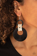 Load image into Gallery viewer, Paparazzi Beach Day Drama - Black Earrings
