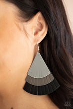 Load image into Gallery viewer, Paparazzi Huge Fanatic - Black Earring
