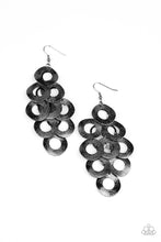 Load image into Gallery viewer, Paparazzi Scattered Shimmer - Black Earring
