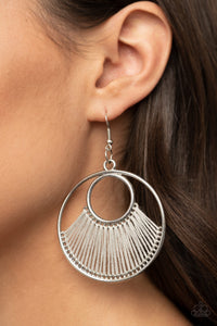 Paparazzi Really High-Strung - Silver Earring