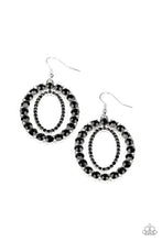 Load image into Gallery viewer, Paparazzi Deluxe Luxury - Black Earring
