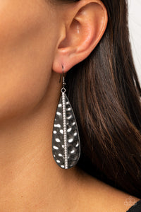 Paparazzi On The Up and UPSCALE - Black Earring