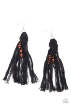 Load image into Gallery viewer, Paparazzi Beach Bash - Black Earrings
