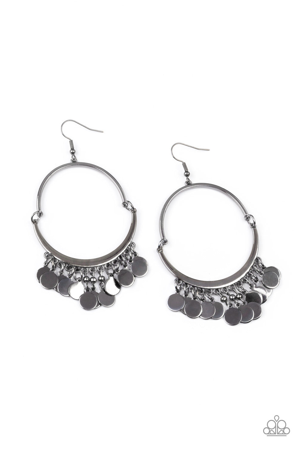 Paparazzi Speed of SPOTLIGHT - Black Earring