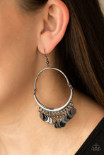 Load image into Gallery viewer, Paparazzi Speed of SPOTLIGHT - Black Earring

