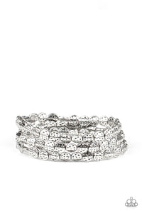 Paparazzi Hammered Heirloom - Silver Bracelet