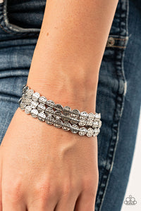 Paparazzi Hammered Heirloom - Silver Bracelet