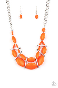 Paparazzi Law of the Jungle - Orange Necklace