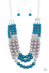 Paparazzi BEAD Your Own Drum - Blue Necklace
