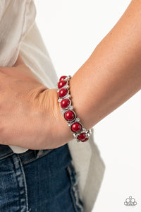 Paparazzi Flamboyantly Fruity - Red Bracelet