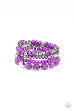 Load image into Gallery viewer, Paparazzi Layered Luster - Purple Bracelet
