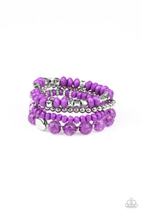 Paparazzi Layered Luster - Purple Bracelet