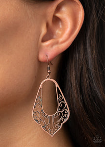 Paparazzi Grapevine Glamour - Copper Earring
