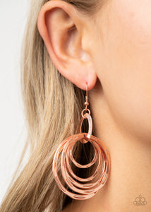 Paparazzi Ringing Radiance - Copper Earring