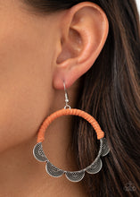 Load image into Gallery viewer, Tambourine Trend - Orange Earrings
