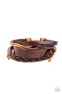 Paparazzi Brave Soul - Brown Bracelet
