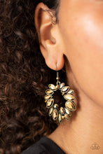 Load image into Gallery viewer, Paparazzi Try as I DYNAMITE - Brass Earrings

