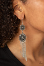 Load image into Gallery viewer, Paparazzi Medallion Mecca - Silver Earrings
