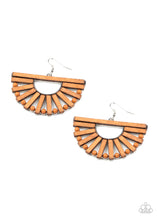 Load image into Gallery viewer, Paparazzi Wooden Wonderland - Brown Earrings
