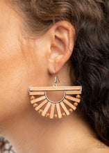 Load image into Gallery viewer, Paparazzi Wooden Wonderland - Brown Earrings
