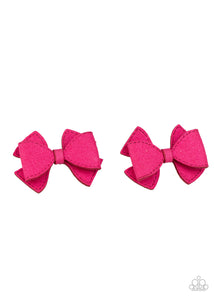 Paparazzi Don't BOW It - Pink Hair Accessory
