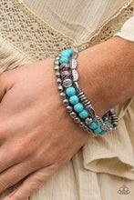 Load image into Gallery viewer, Paparazzi Trail Mix Mecca - Blue Bracelet
