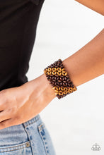 Load image into Gallery viewer, Paparazzi Island Expression - Brown Bracelet
