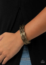 Load image into Gallery viewer, Paparazzi Its Five o FLOCK Somewhere - Brass Bracelet
