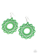 Load image into Gallery viewer, Paparazzi Dominican Daisy - Green Earring
