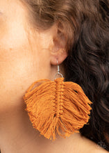 Load image into Gallery viewer, Paparazzi Macrame Mamba - Brown Earring
