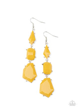 Load image into Gallery viewer, Paparazzi Geo Getaway - Yellow Earring
