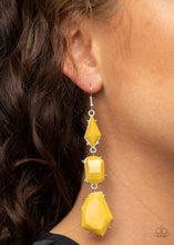 Load image into Gallery viewer, Paparazzi Geo Getaway - Yellow Earring
