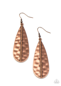 Paparazzi On The Up and UPSCALE - Copper Earring