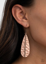 Load image into Gallery viewer, Paparazzi On The Up and UPSCALE - Copper Earring
