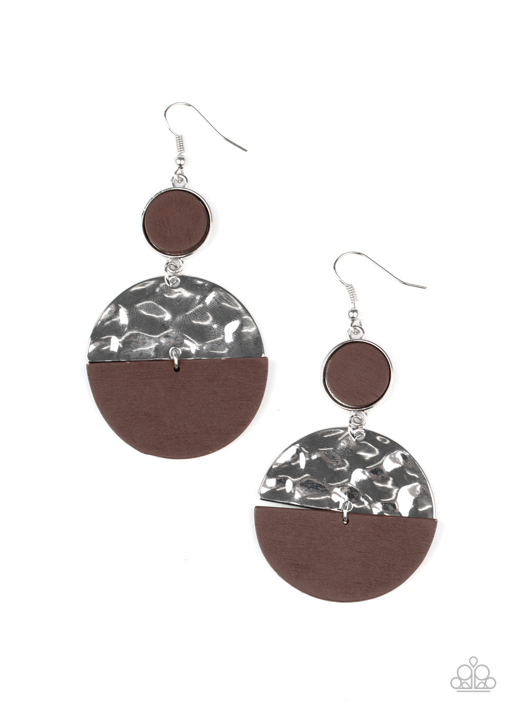 Paparazzi Natural Element - Brown Earrings