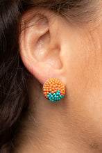 Load image into Gallery viewer, Paparazzi As Happy As Can BEAD - Orange Earrings
