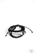 Load image into Gallery viewer, Paparazzi Let Faith Be Your Guide - Black Bracelet
