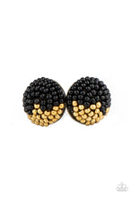 Load image into Gallery viewer, Paparazzi As Happy As Can BEAD - Black Earrings
